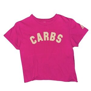 Women’s Reebok CARBS CrossFit Cropped T Shirt hot pink size medium